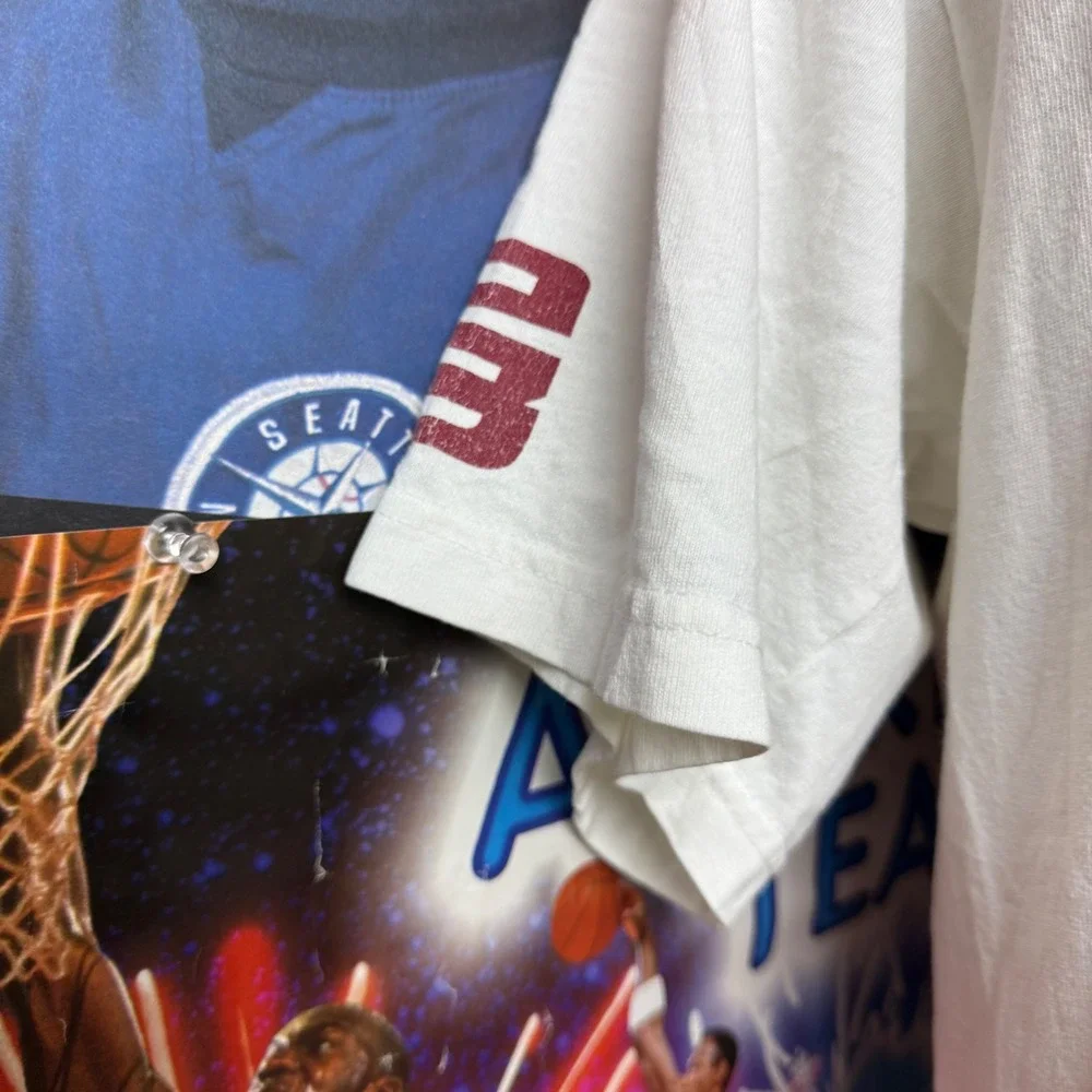 Vintage Nike LeBron James Witness White Basketball‎ T-Shirt Mens Size Large